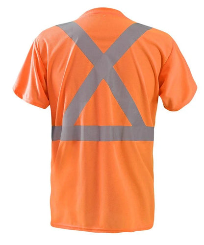 Short Sleeve Wicking Birdseye X-Back T-Shirt W/Pocket