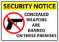 ZING Security Concealed Weapon Decal, 5X7, 2-Pk - official Zing product image 1