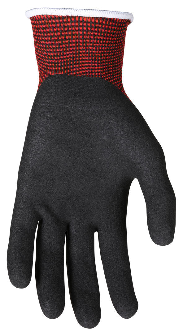 90780 - MCR Safety CutPro® - 18 Gauge Dyneema® Diamond Technology - Cut Resistant Work Gloves - Sandy Nitrile Foam Coated Palm and Fingertips - Micro-particle Boosted High Strength Fiber Provides Cool Touch Comfort and Maximum Durability