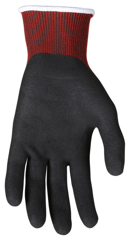 90780 - MCR Safety CutPro® - 18 Gauge Dyneema® Diamond Technology - Cut Resistant Work Gloves - Sandy Nitrile Foam Coated Palm and Fingertips - Micro-particle Boosted High Strength Fiber Provides Cool Touch Comfort and Maximum Durability