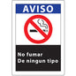 ZING No Smoking Window Decal, 7X5, 2-Pk, Spanish - official Zing product image 1