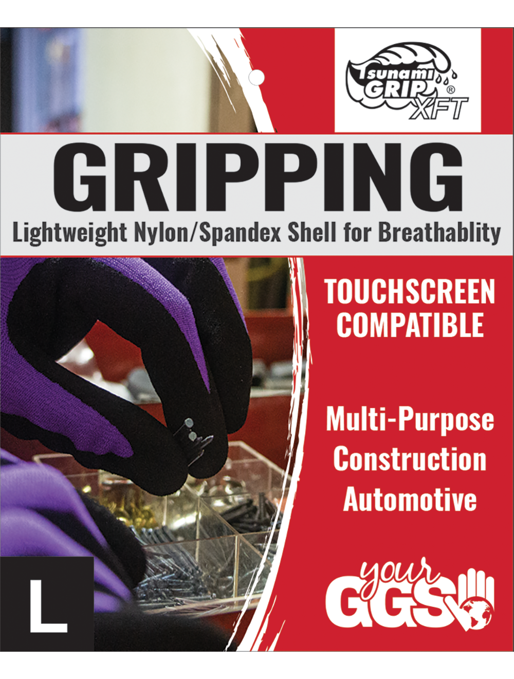 Tsunami Grip® - 578XFT - Gloves - cut level A1 - black