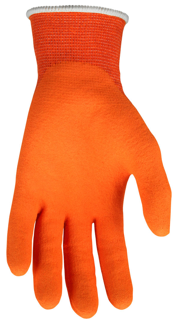 9178LO - MCR Safety CutPro® - 13 Gauge Orange DuPont™ Kevlar® Aramid Shell - Cut Resistant Work Gloves - Latex Foam Coated Palm and Fingertips - Latex Foam Provides Greater Gripping Power