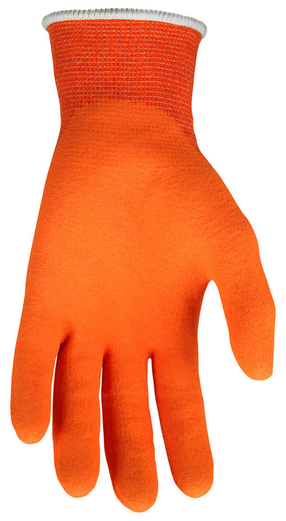 9178LO - MCR Safety CutPro® - 13 Gauge Orange DuPont™ Kevlar® Aramid Shell - Cut Resistant Work Gloves - Latex Foam Coated Palm and Fingertips - Latex Foam Provides Greater Gripping Power