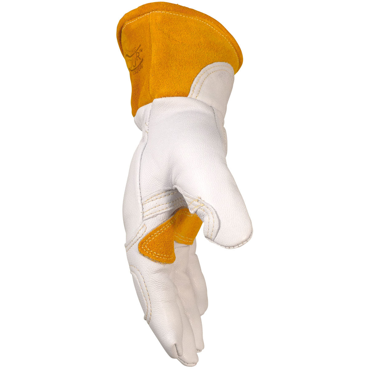 Caiman® - Premium Goat Grain TIG/MIG Welder's Glove with Wool Insulated Back - Scalloped Cuff