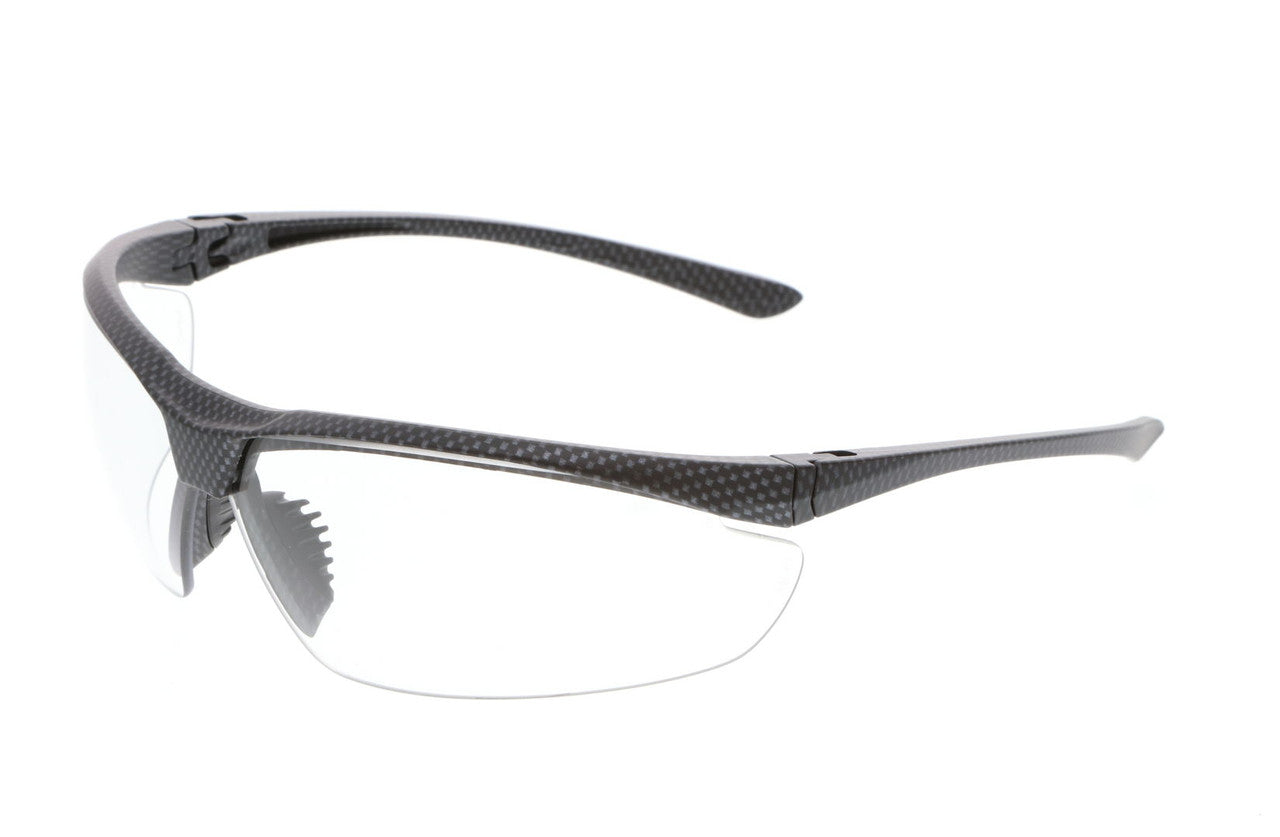 MCR Safety VL2 - VL2 Series Safety Glasses - Soft Secure TPR Nose Piece - Streamlined 3-Point Ratcheting Temples - Athletic Inspired Design - Dual Segment Reader Options and Photochromic Option Available — Sold by Pair — manufacturer image 3
