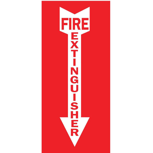 ZING Sign, Fire Extinguisher, 3.25"Wx14"H, Plastic - 1885