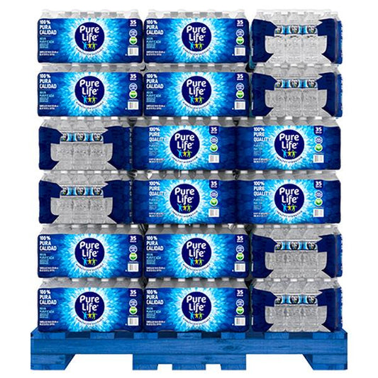 Pure Life® Purified Water .5L (16.9oz) Water Bottles 40 Per Pkg/48 Pkg Per Pallet