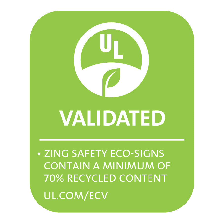 ZING Sign, Fire Extinguisher Inside, 5"Wx14"H Letters On, Adhesive.. - official Zing product image 2