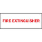 Safety Sign, FIRE EXTINGUISH, 5X14
