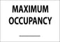 ZING Sign, Maximum Occupancy, Aluminum, 10X14 - official Zing product image 1