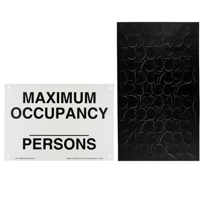 ZING Sign, Maximum Occupancy Persons, Aluminum, 10X14 - official Zing product image 2