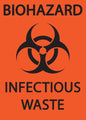 ZING Biohazard Infectious Waste Sign, 10X7 Self-Adhesive - official Zing product image 1