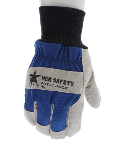 MCR Safety 1956 - Artic Jack® - Leather Palm Work Gloves - Premium A Grade Split Pigskin - Insulated Gloves Lined with Thermosock® - Knit Wrist — manufacturer image 2