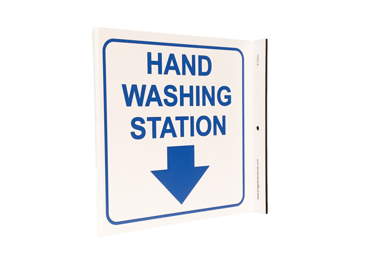 ZING Sign, Hand Washing Station, 10X7 Plastic - 1962