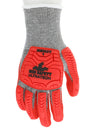 UT1954 - MCR Safety UltraTech® Mechanics Gloves - CutPro® UltraTech® - 13 Gauge HyperMax® HPPE Shell - Red Sandy Nitrile Foam Palm Coating - Hi-Vis Red TPR Back of Hand Protection