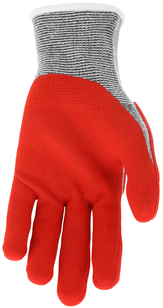 UT1954 - MCR Safety UltraTech® Mechanics Gloves - CutPro® UltraTech® - 13 Gauge HyperMax® HPPE Shell - Red Sandy Nitrile Foam Palm Coating - Hi-Vis Red TPR Back of Hand Protection
