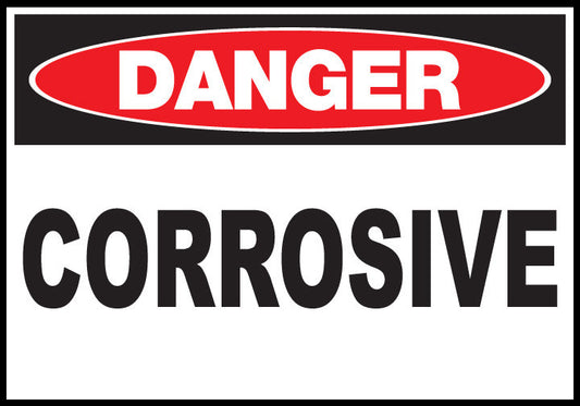 ZING Sign, Danger, Corrosive 10X14 In. Aluminum.. - official Zing product image 2