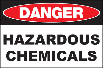 ZING Sign, Danger, Hazardous Chemicals 10X14 In. Aluminum.. - official Zing product image 2