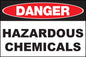 ZING Sign, Danger, Hazardous Chemicals 7X10 In. Adhesive.. - official Zing product image 2
