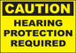 ZING Sign, Caution, Hearing Protection Requi 10X14 In. Aluminum.. - official Zing product image 1