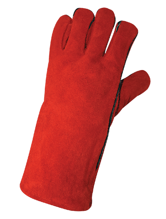 Economy-Grade 1200E Welding Gloves - red
