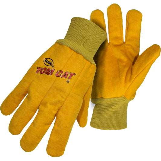 Boss 1BC0341 – Premium Grade Chore Glove with Single Layer Palm, Single Layer Back and Nap-Out Finish - Knit Wrist