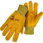 Boss 1BC0341 – Premium Grade Chore Glove with Single Layer Palm, Single Layer Back and Nap-Out Finish - Knit Wrist