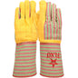 Boss 1BC0666 – Premium Grade Chore Glove with Double Layer Palm, Cotton Back and Nap-Out Finish - Rubberized Gauntlet Cuff