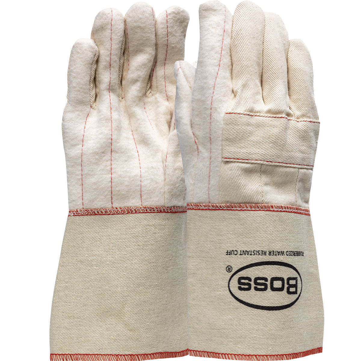 Boss 1BC40721 – Heavy Weight Cotton Hot Mill Glove with Two-Layers of Rayon Lining - 30 oz