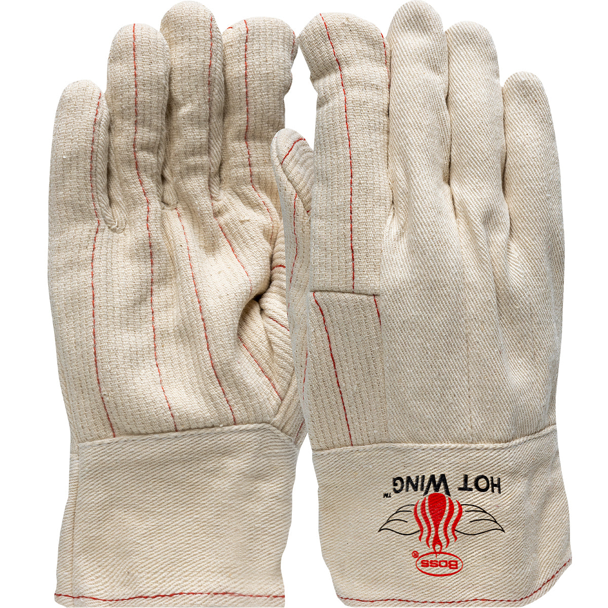 Boss 1BC42128ANP – Extra Heavy Weight Cotton Hotmill Glove with Felt Lining - Band Top - No Print