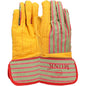 Boss 1BC5510 – Regular Grade Chore Glove with Double Layer Palm, Cotton Back and Nap-Out Finish - Rubberized Safety Cuff