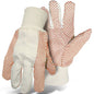 Boss 1JP5504 – Premium Grade Cotton/Polyester Blend Glove with PVC Dotted Grip on Palm, Thumb, Index and Little Finger - 10 oz.