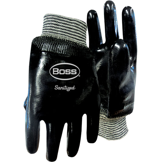Boss 1SN2510 – Black Heavyweight Neoprene with Interlock Liner and Smooth Grip