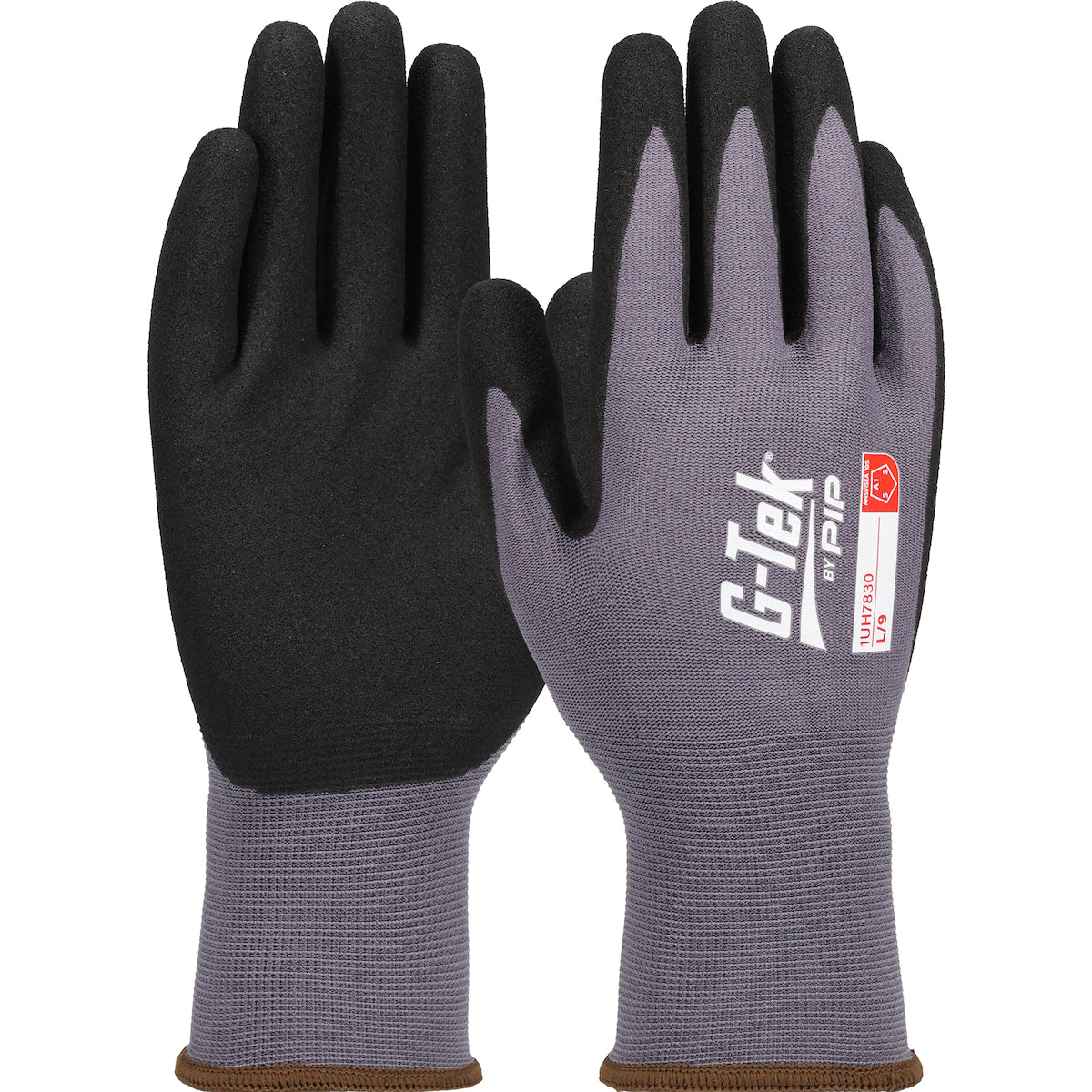 G-Tek® Seamless Knit Nylon/Spandex Glove with Premium Nitrile Coated MicroSurface Grip on Palm & Fingers - Touchscreen