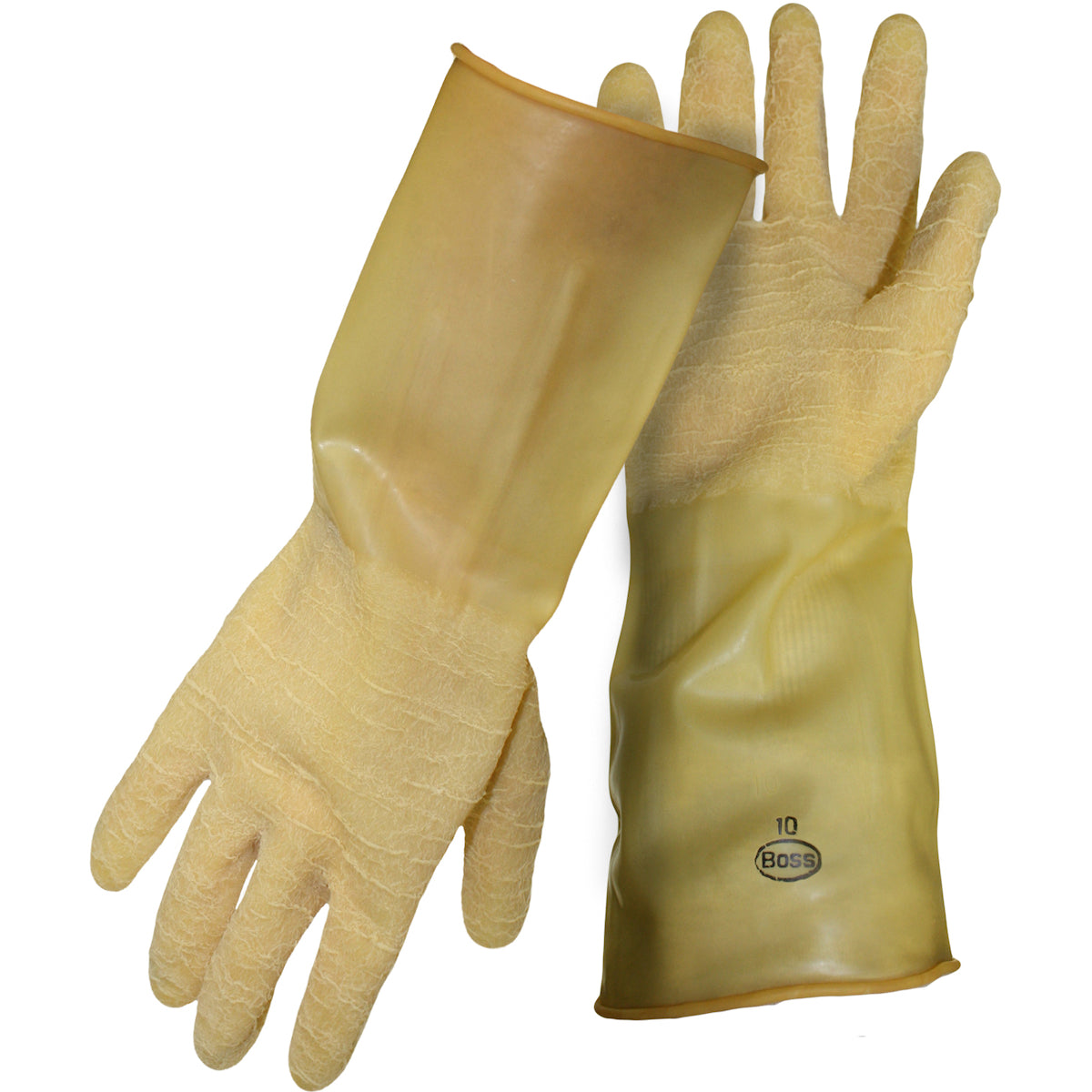 Boss 1UR1115 – Unsupported Latex, Unlined with Crinkle Grip - 18 Mil