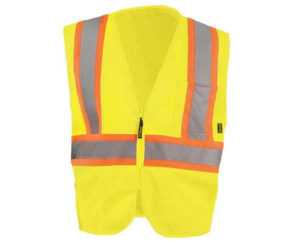 Mesh Two-Tone Vest W/Zipper