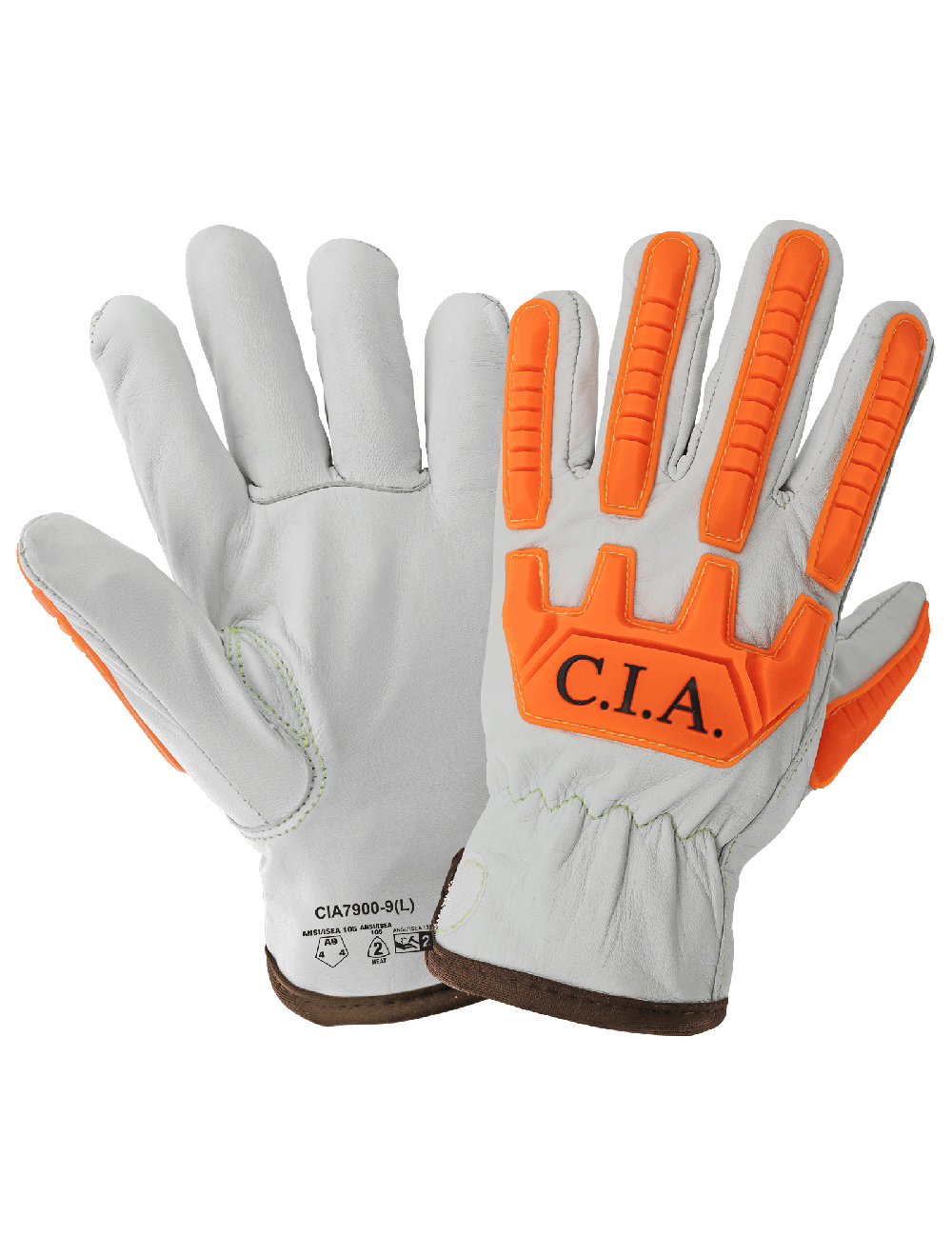 High-Visibility CIA7900 Drivers Gloves - cut level A9 - tan