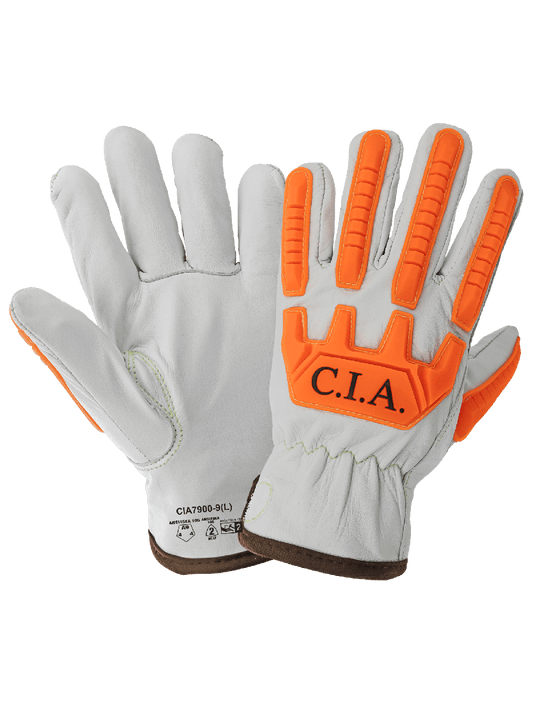High-Visibility CIA7900 Drivers Gloves - cut level A9 - tan