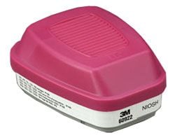 3M™ Acid Gas Cartridge/Filter 60922, P100 2 CQ / PK