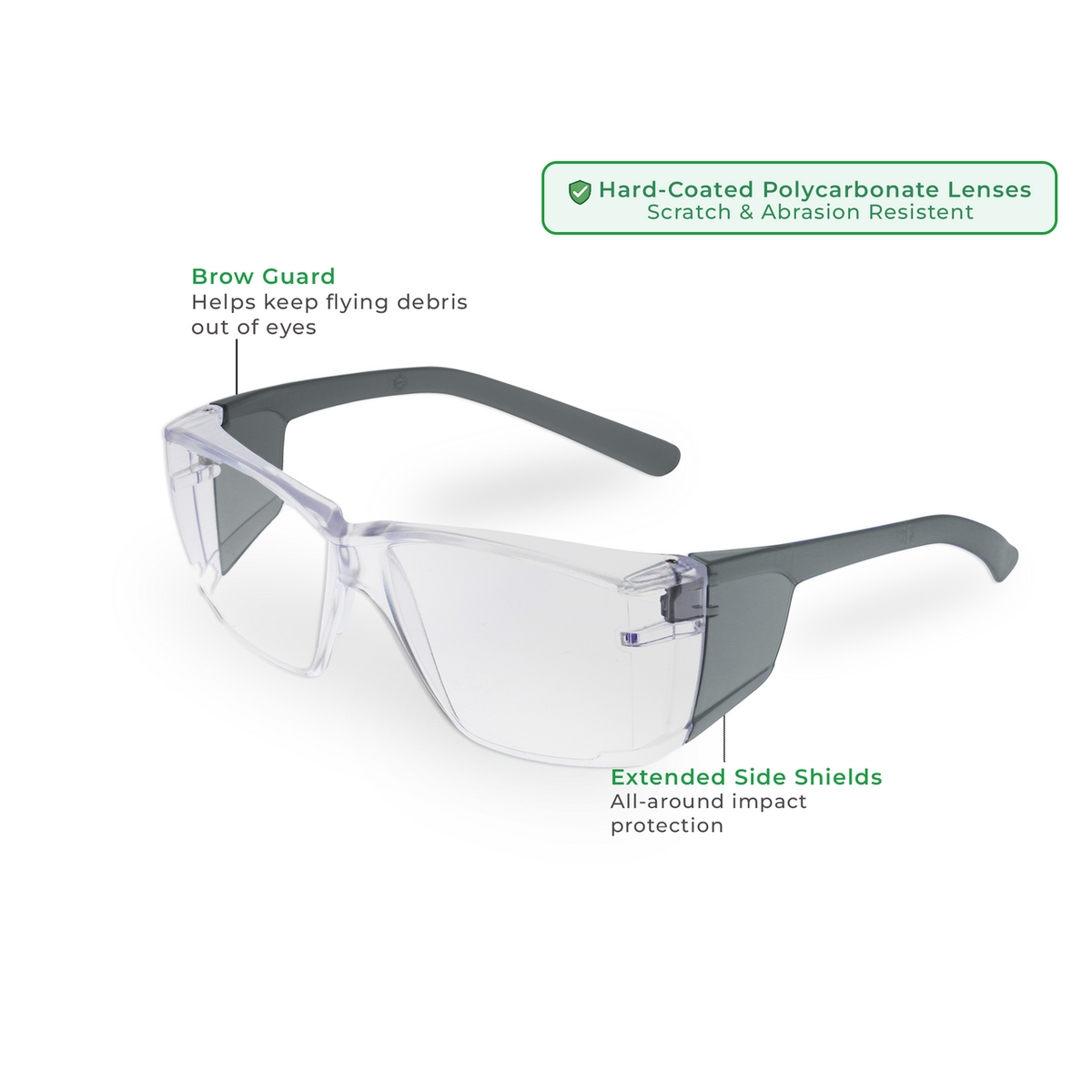 ZING Z-Force Eco-Friendly Lightweight Safety Glasses with Side Shields - 20-105ECO Series - official Zing product image 2