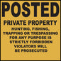 ZING Sign,Posted Private Property, 11X11 Pl.. - official Zing product image 1