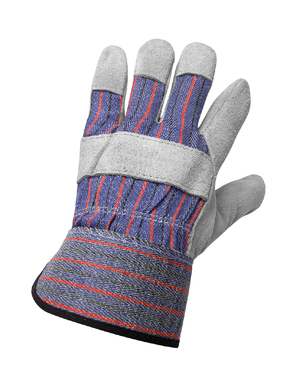 Global Glove - 2300 - Leather Palm Gloves - rubber coating - red