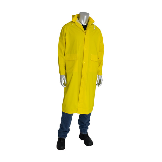 Base35FR™ Premium Two-Piece 48" Treated Raincoat - 0.35 mm