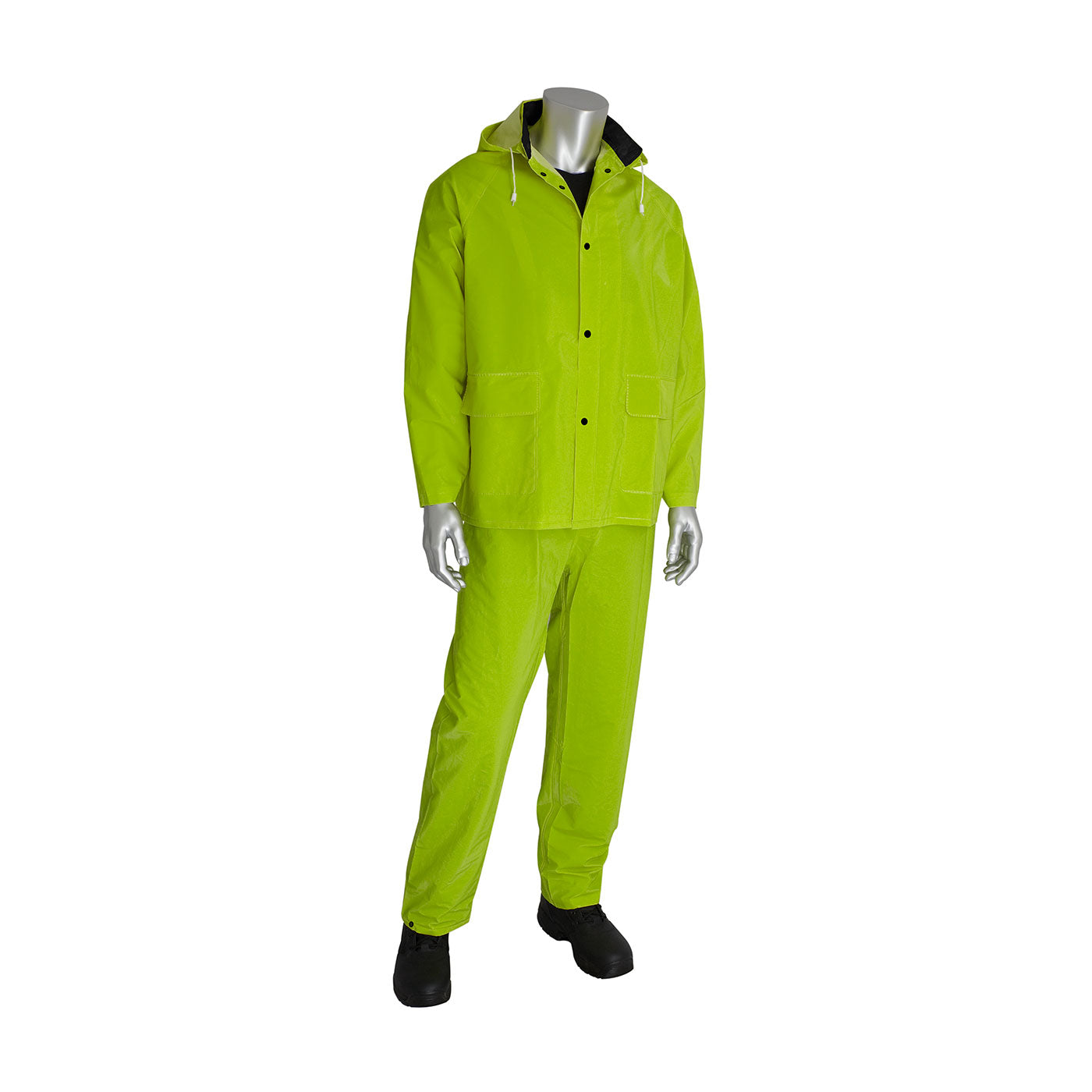 Base35™ Premium Hi-Vis Three-Piece Rainsuit - 0.35mm