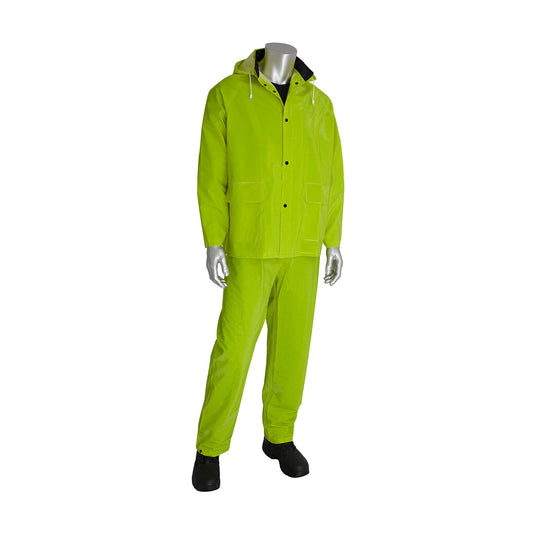 Base35™ Premium Hi-Vis Three-Piece Rainsuit - 0.35mm