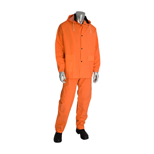 Base35™ Premium Hi-Vis Three-Piece Rainsuit - 0.35mm