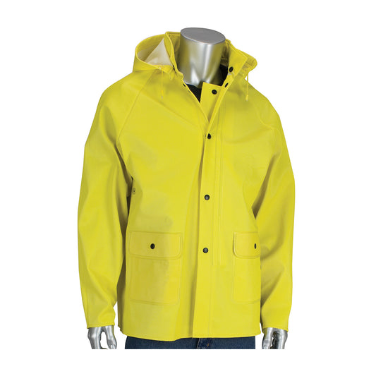 Flex™ Ribbed PVC Jacket with Hood - 0.65 mm