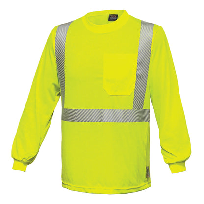 PIP Reflective Apparel 202CT ANSI Type R Class 2 Long Sleeve T-Shirt with 3M™ Scotchlite™ Comfort Trim