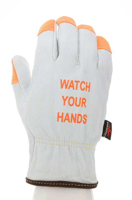 3601SKHV - MCR Safety CutPro® - Leather Drivers Work Gloves - Premium A Grade Grain Goatskin - Kevlar® and Steel Cut Resistance Lined - Arc Rating of 37.5 cal/cm²